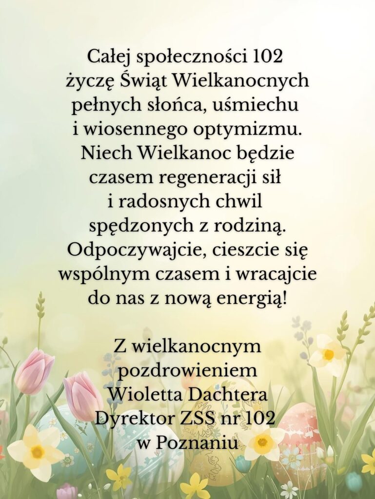 Życzenia z okazji Świat Wielkanocnych.